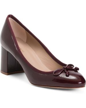 TJ Maxx Leather Juliette High Ballerin Closed Court Pumps For - Brown