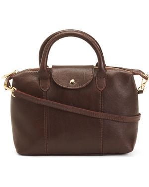 TJ Maxx Leather Carina Handbag, Leather - Brown