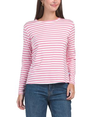 TJ Maxx Drape Luxe Everyday Long Sleeve Shirt For Spandex/Rayon - Red