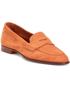 TJ Maxx Suede Loafers For Leather/Suede - Orange