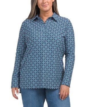 TJ Maxx Hadley Top For Nylon/Spandex - Blue