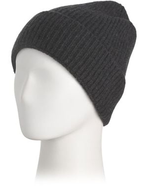 TJ Maxx Cashmere Mini Ribbed Beanie For - Gray