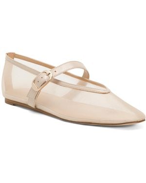 TJ Maxx Godina Mesh Ballet Flats For Leather - White