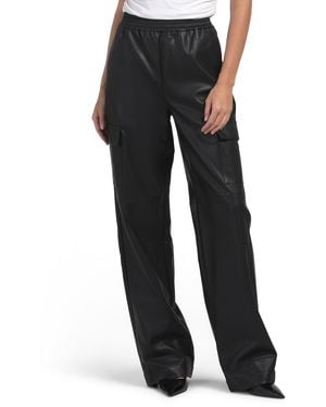 TJ Maxx Edwina Cargo Pants For Leather/Viscose - Black