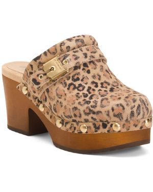 TJ Maxx Suede Original Joy Clogs For - Brown
