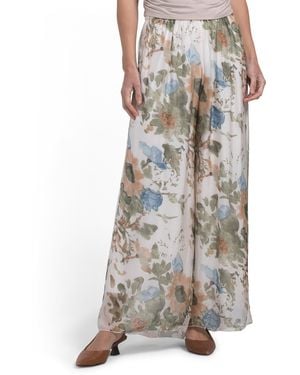 TJ Maxx Maxi Wide Leg Pants For Viscose - Multicolor