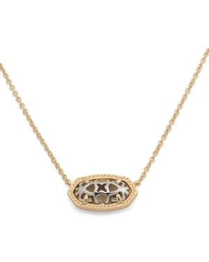 TJ Maxx Two Tone Filigree Elisa Pendant Necklace - Metallic