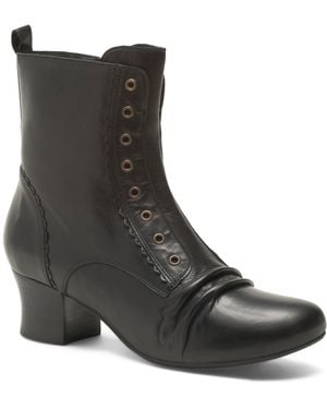 TJ Maxx Leather Fenella Booties For - Black