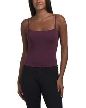 TJ Maxx Adjustable Strap Double Layer Chelsea Bra Tank Top For Nylon/Spandex/Polyester - Purple