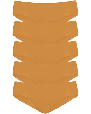 TJ Maxx 5Pk Classic Bikini Briefs For Nylon - Brown