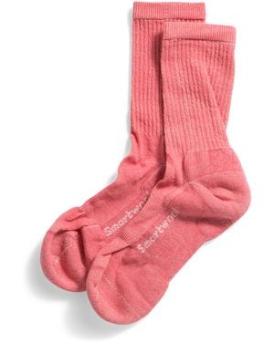 TJ Maxx Merino Wool Blend Hike Classic Light Cushion Crew Socks For Nylon/Merino Wool - Pink