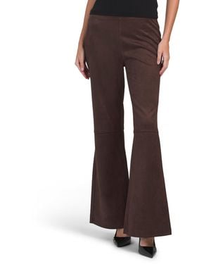 TJ Maxx Bootcut Pants For Spandex/Polyester/Suede - Brown