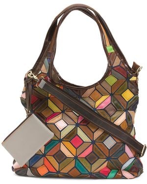 TJ Maxx Leather Hugo Tote Bag For - Black