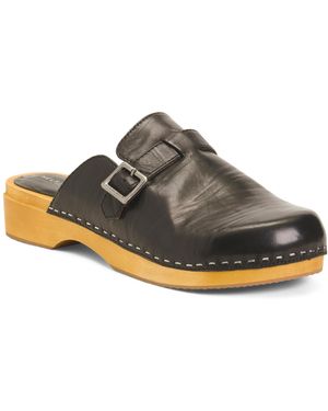 TJ Maxx Leather Nitro Clogs For - Brown