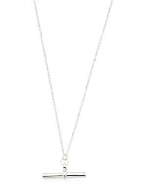 TJ Maxx T-Bar Necklace For - White