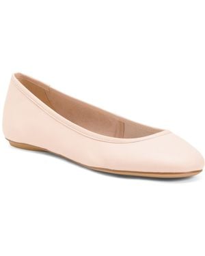 TJ Maxx Leather Christina Ballet Flats For - Pink