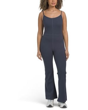 TJ Maxx Flare Leg Jumpsuit For Nylon/Spandex - Blue
