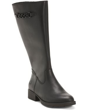 TJ Maxx Leather Faith 65 Comfort Boots For - Black
