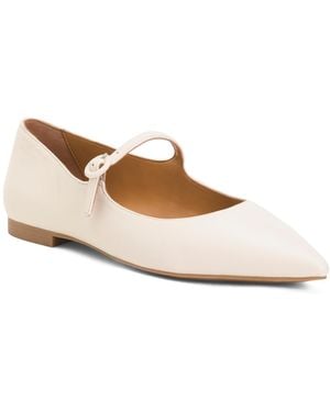 TJ Maxx Leather Mariana Mary Jane Flats For - White