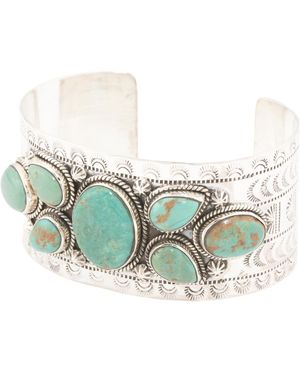 TJ Maxx Sterling Multi Cuff Bracelet - Green