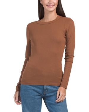 TJ Maxx Nori Crew Neck T-Shirt For Cotton - Blue