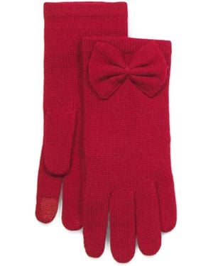 TJ Maxx Cashmere Bow Gloves - Red