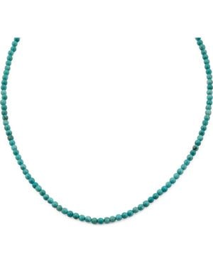TJ Maxx 16In Sterling Beaded Necklace - Metallic