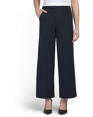 TJ Maxx Petite Ab Solution Skyrise Pants For Spandex/Polyester/Rayon - Blue