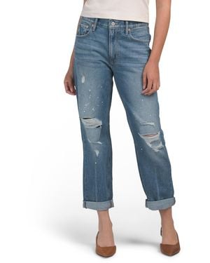 TJ Maxx Mid Rise Boy Jeans With Print For Cotton - Blue