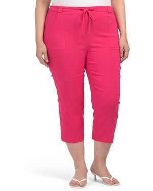 TJ Maxx Plus Pull On Pants For Nylon/Spandex/Rayon - Pink
