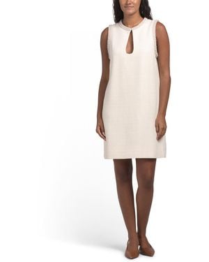 TJ Maxx Morane Mini Dress For Polyester/Acrylic/Viscose - White