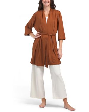 TJ Maxx Reloved Lounge Robe For Polyester/Rayon - Brown