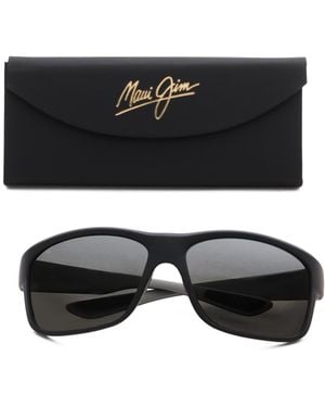 TJ Maxx 63Mm Southern Cross Polarized Wrap Sunglasses For - Black