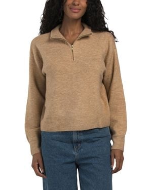 TJ Maxx Cozy Quarter Zip Sweater, Spandex/Polyester/Acrylic - Blue