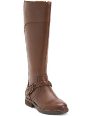 TJ Maxx Leather Mira Comfort High Shaft Boots For - Brown