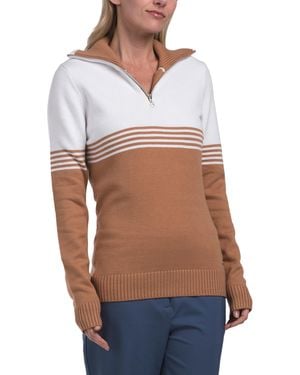 TJ Maxx Upf 40 Gretta Sweater For Nylon/Polyester/Viscose - White
