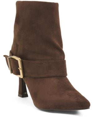 TJ Maxx Karina Booties For Suede - Brown