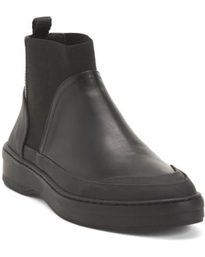 TJ Maxx Leather Thea Polished Booties For - Black