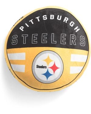TJ Maxx 16X5 Nfl Circle Plushlete Pillow For Spandex/Polyester - Gray