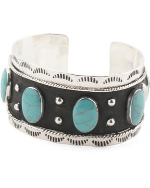 TJ Maxx Sterling Plated Cuff Bracelet - Gray