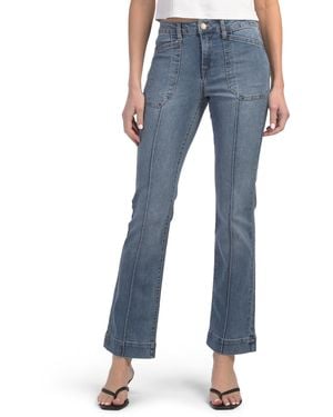 TJ Maxx High Rise Bootcut Jeans With Utility Pockets For Spandex/Cotton/Polyester - Blue