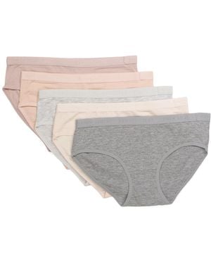 TJ Maxx 5Pk Bikinis For Spandex/Cotton/Viscose - Gray