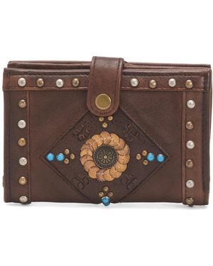 TJ Maxx Leather Western Wallet For - Brown