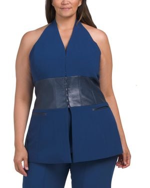 TJ Maxx Finn Vest For Spandex/Polyester/Rayon - Blue