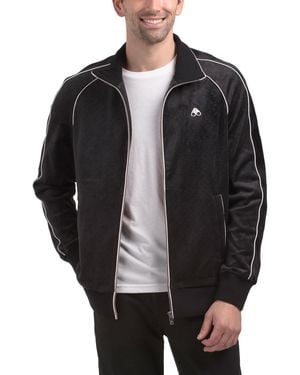 TJ Maxx Rucker Zip Up Jacket For Polyester - Black