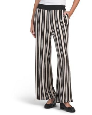 TJ Maxx Jacquard Knit Wide Leg Pants For Spandex/Polyester/Rayon - Multicolor