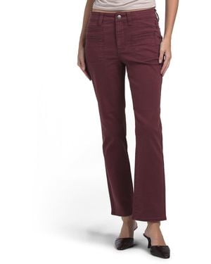 TJ Maxx Petite High Rise Marilyn Straight Jeans For Cotton/Polyester - Red