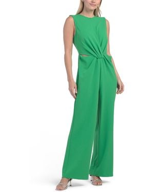 TJ Maxx Crepe Scuba Jumpsuit For Spandex/Polyester - Green