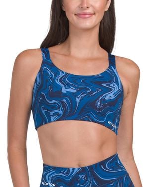 TJ Maxx Duoknit Bra Top, Spandex/Polyester - Blue