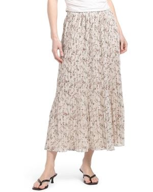 TJ Maxx Floral Midi Skirt For Polyester - Multicolor